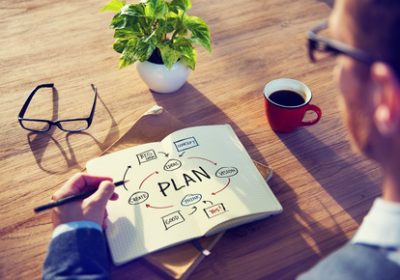 Businessman Brainstorming About Planning Businessman Brainstorming About Planning